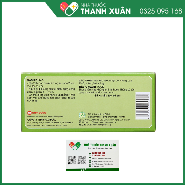 Hạ Áp Ích Nhân hỗ trợ tăng cường sức bền thành mạch, hỗ trợ giảm huyết áp cao